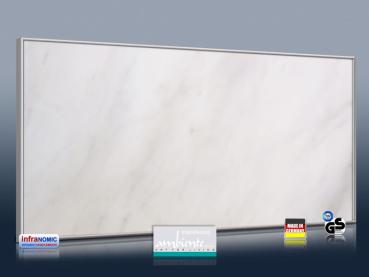 Preview: Infrarot Bildheizung 700 Watt 120x60 M10-SL Marmor hellweiß
