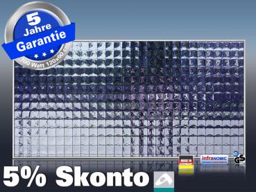 Infrarot Bildheizung 700 Watt 120x60 M10-SL Drahtglas