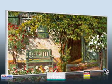 Preview: Infrarot Bildheizung Kunst 700 Watt 120x60 M10-SL Vorgarten
