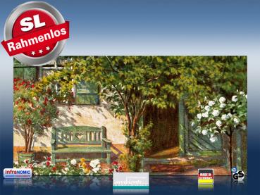 Preview: Infrarot Bildheizung Kunst 700 Watt 120x60 M10-SL Vorgarten