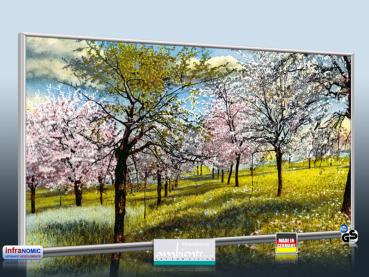 Preview: Infrarot Bildheizung Kunst 700 Watt 120x60 M10-SL Baumblüte