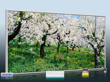 Preview: Infrarot Bildheizung Kunst 700 Watt 120x60 M10-SL Apfelblüte