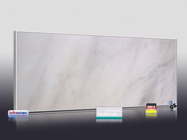 Preview: Infrarot Bildheizung 900 Watt 140x60 M10-SL Marmor weiß