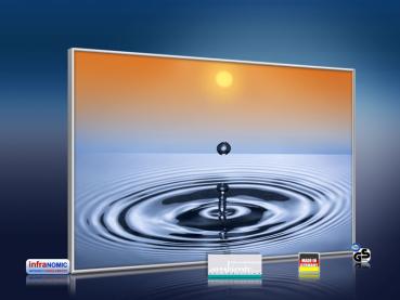 Preview: infrarot Bildheizung 500 Watt 90x60 M10-SL Wassertropfen II