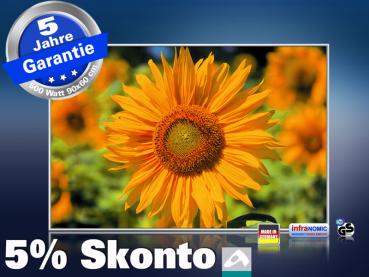 infrarot Bildheizung 500 Watt 90x60 M10-SL Sonnenblume