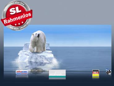 Preview: Infrarotheizung als Bild Bildheizung 900 Watt 140x60 M10-SL Eisbär