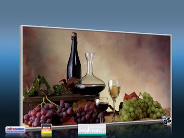 Preview: Infrarot Bildheizung 600 Watt 110x60 M10-SL Wein-Trauben