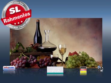 Preview: Infrarot Bildheizung 600 Watt 110x60 M10-SL Wein-Trauben