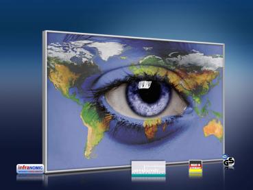 Preview: infrarot Bildheizung 500 Watt 90x60 M10-SL Weltblick