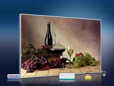 Preview: infrarot Bildheizung 500 Watt 90x60 M10-SL Wein-Trauben