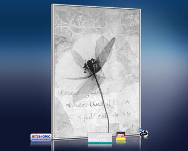 Preview: infrarot Bildheizung 500 Watt 90x60 M10-SL Abstract-Blume