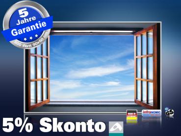 infrarot Bildheizung 500 Watt 90x60 M10-SL Fenster II