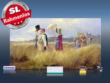 Preview: Infrarot Bildheizung Kunst 600 Watt 110x60 M10-SL Sonntagsspaziergang