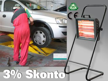 Infrarotstrahler Helios Varma Double Fire 2x 1500Watt Werkstattheizung