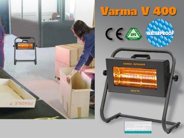 Preview: Infrarotstrahler Helios Varma Fire 1500 Watt IPX5 Werkstattheizung