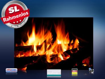 Preview: infrarot Bildheizung 500 Watt 90x60 M10-SL Kaminfeuer