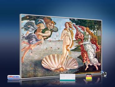 Preview: Infrarot Bildheizung Kunst 500 Watt 90x60 M10-SL Geburt der Venus