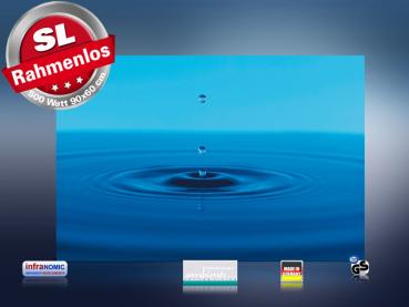 Preview: infrarot Bildheizung 500 Watt 90x60 M10-SL Wassertropfen