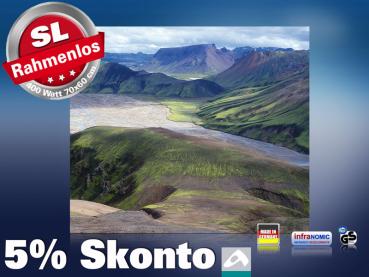 Preview: Infrarot Bildheizung 400 Watt 70x60 M10-SL Island