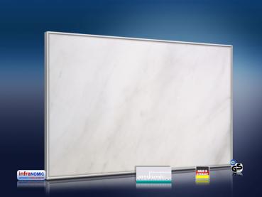 Preview: infrarot Bildheizung 500 Watt 90x60 M10-SL Marmor hellweiß