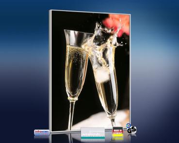 Preview: infrarot Bildheizung 500 Watt 90x60 M10-SL Champagner