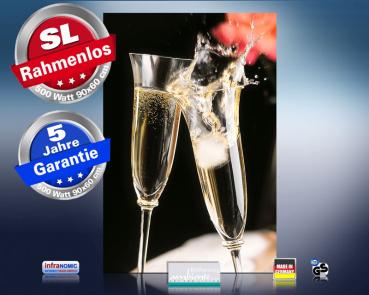 Preview: infrarot Bildheizung 500 Watt 90x60 M10-SL Champagner