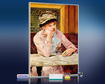Preview: infrarot Bildheizung Kunst 500 Watt 90x60 M10-SL Pflaume (Manet)
