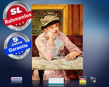 Preview: infrarot Bildheizung Kunst 500 Watt 90x60 M10-SL Pflaume (Manet)
