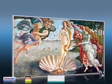 Preview: Infrarot Bildheizung Kunst 600 Watt 110x60 M10-SL Geburt der Venus