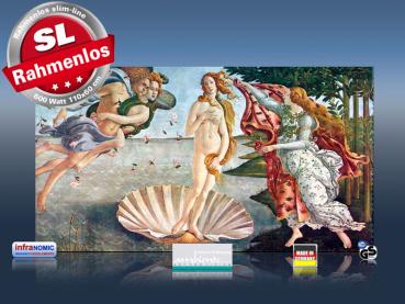 Preview: Infrarot Bildheizung Kunst 600 Watt 110x60 M10-SL Geburt der Venus