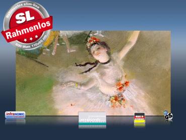 Preview: Infrarot Bildheizung Kunst 600 Watt 110x60 M10M Primaballerina