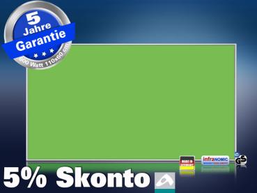 Infrarotheizung farbig 600 Watt 110x60 M10-SL RAL Minzgrün