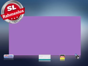 Preview: Infrarotheizung farbig 600 Watt 110x60 M10-SL RAL Verkehrspurpur
