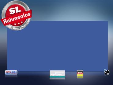 Preview: Infrarotheizung farbig 700 Watt 120x60 M10-SL RAL Verkehrsblau