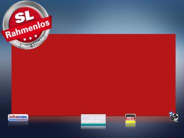 Preview: Infrarotheizung farbig 700 Watt 120x60 M10-SL RAL Verkehrsrot