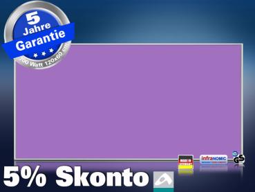 Infrarotheizung farbig 700 Watt 120x60 M10-SL RAL Verkehrspurpur