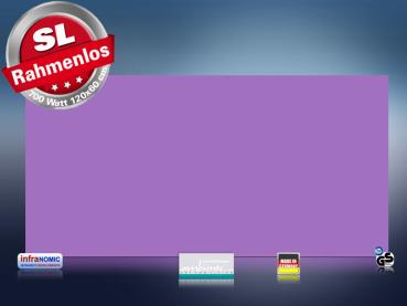 Preview: Infrarotheizung farbig 700 Watt 120x60 M10-SL RAL Verkehrspurpur