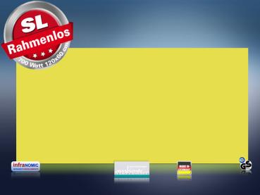 Preview: Infrarotheizung farbig 700 Watt 120x60 M10-SL RAL Verkehrsgelb