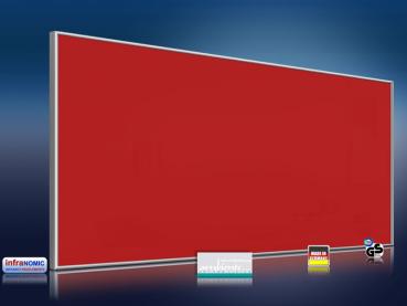 Preview: Infrarotheizung farbig 900 Watt 140x60 M10-SL RAL Verkehrsrot