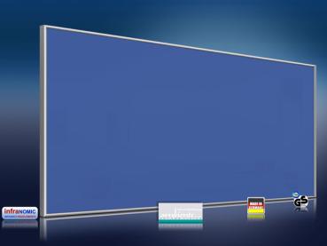 Preview: Infrarotheizung farbig 900 Watt 140x60 M10-SL RAL Verkehrsblau