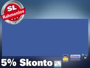 Preview: Infrarotheizung farbig 900 Watt 140x60 M10-SL RAL Verkehrsblau