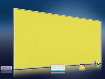 Preview: Infrarotheizung farbig 900 Watt 140x60 M10-SL RAL Verkehrsgelb