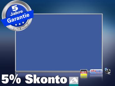 Infrarotheizung farbig 500 Watt 90x60 M10-SL RAL Verkehrsblau