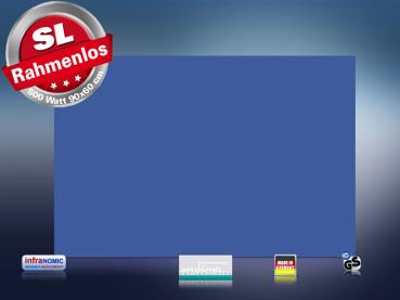 Preview: Infrarotheizung farbig 500 Watt 90x60 M10-SL RAL Verkehrsblau