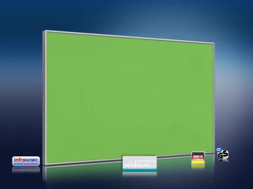 Preview: Infrarotheizung farbig 500 Watt 90x60 M10-SL RAL Minzgrün