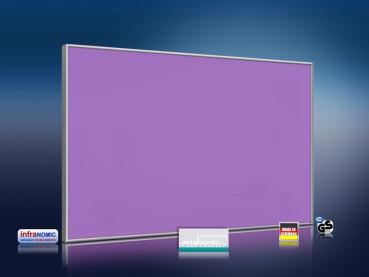 Preview: Infrarotheizung farbig 500 Watt 90x60 M10-SL RAL Verkehrspurpur
