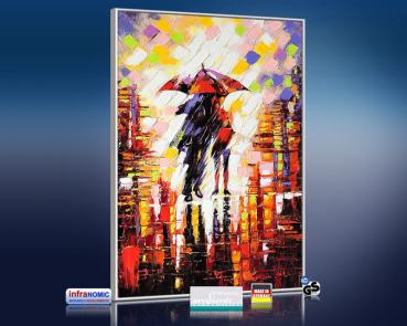 Preview: infrarot Bildheizung Kunst 500 Watt 90x60 M10-SL Im Regen