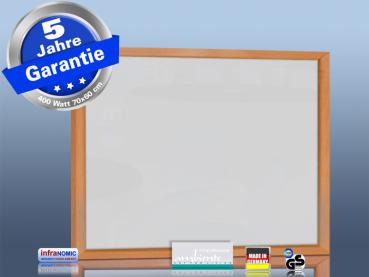 Preview: Infrarotheizung schwarz Spiegelheizung 400 Watt 70x60 HB30