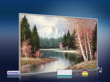 Preview: Infrarot Bildheizung Kunst 500 Watt 90x60 M10-SL Berglandschaft