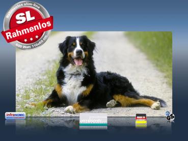 Preview: Infrarot Bildheizung 600 Watt 110x60 M10-SL Berner Sennhund